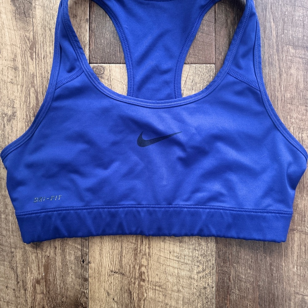 Nike Women's Dri-FIT Royal Blue Sports Bra
